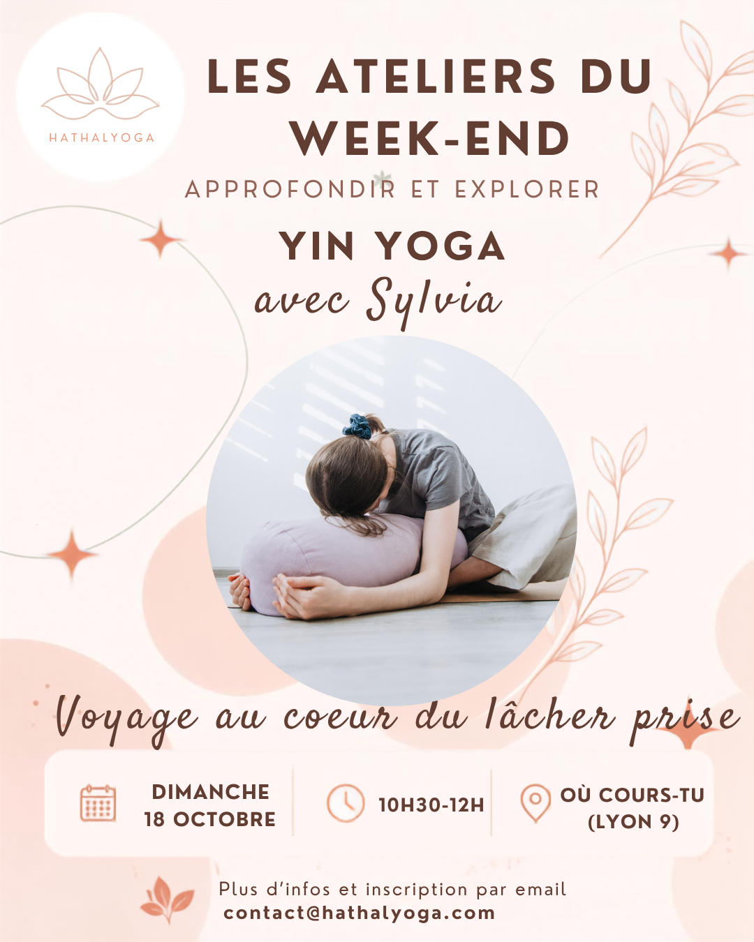 Atelier Yin Yoga – Voyage au coeur du lâcher prise – Lyon 9