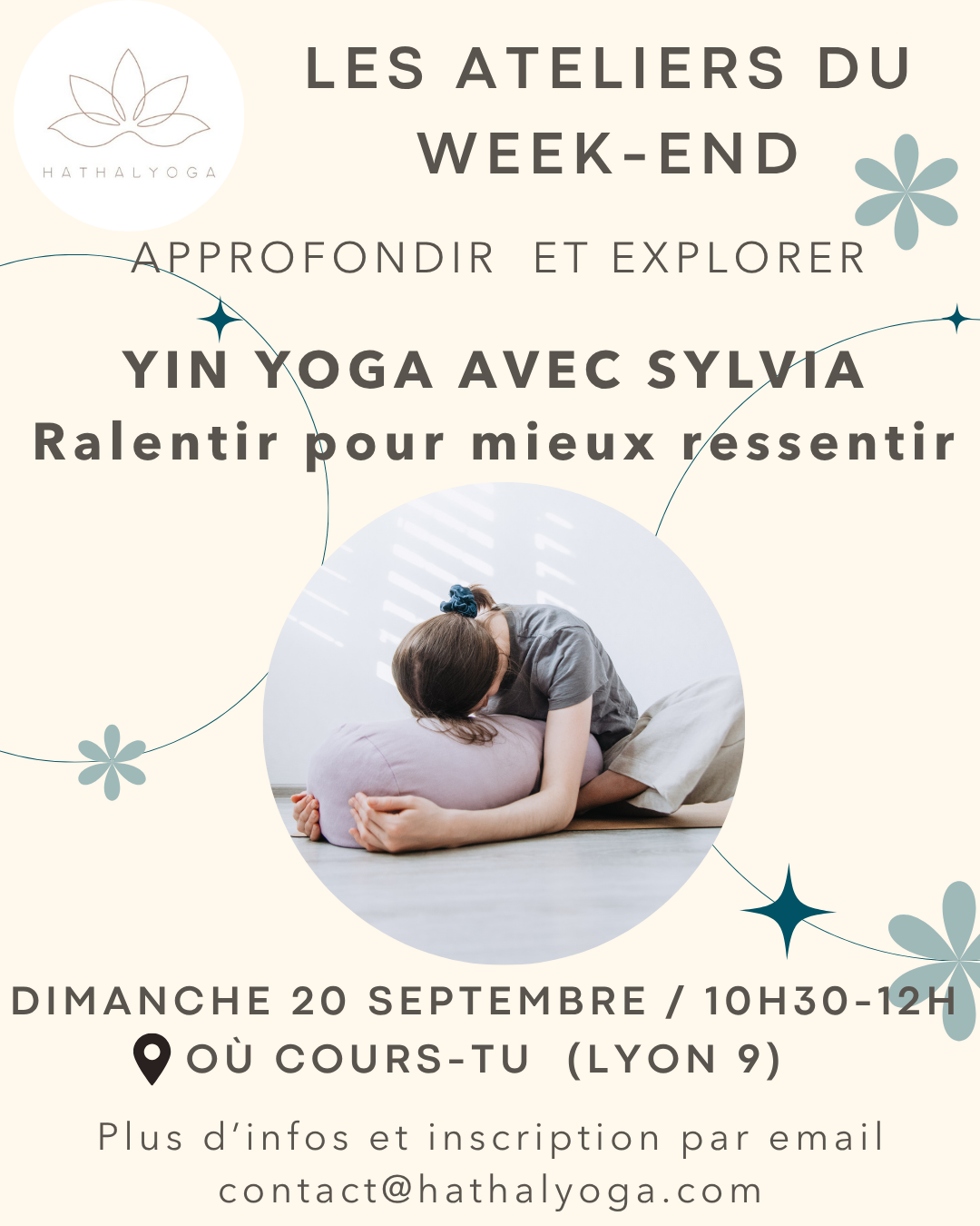 Atelier Yin Yoga – Ralentir pour mieux ressentir – Lyon 9